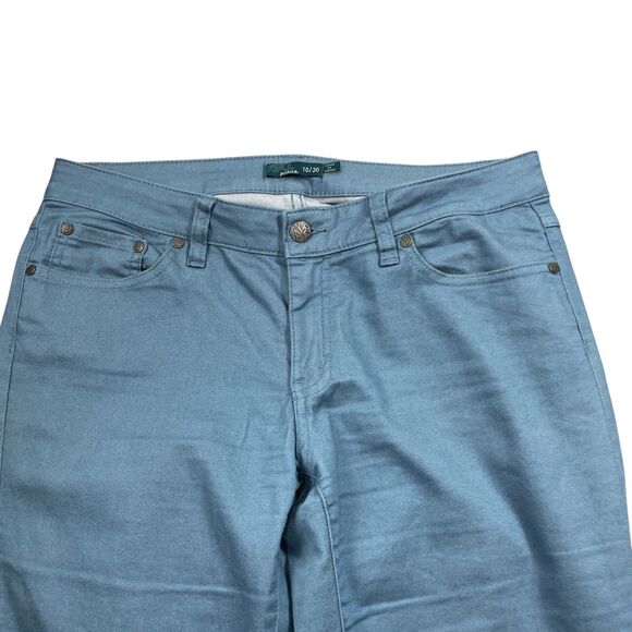 Prana 10/30 Ankle Blue Cotton‎ Blend Roll Cuff Pockets - Picture 5 of 6